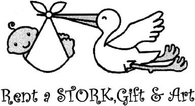 Rent a Stork, Gift and Art by Amy Stone
