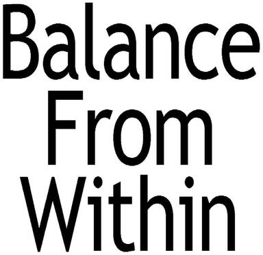 Balance from within