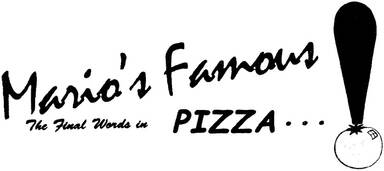 Mario's Famous Pizza